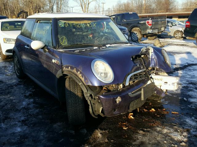 WMWRE33515TG96987 - 2005 MINI COOPER S BLUE photo 1