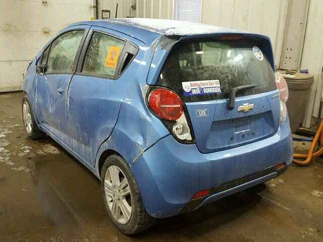 KL8CD6S98FC740881 - 2015 CHEVROLET SPARK 1LT BLUE photo 3