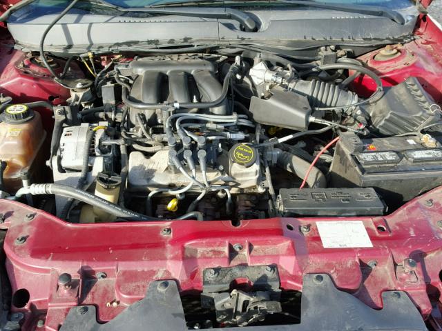 1FAFP53U77A145306 - 2007 FORD TAURUS SE MAROON photo 7