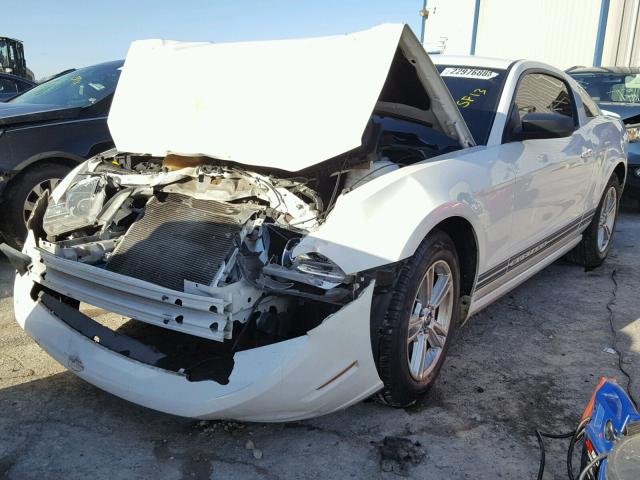 1ZVBP8AMXD5238075 - 2013 FORD MUSTANG WHITE photo 2