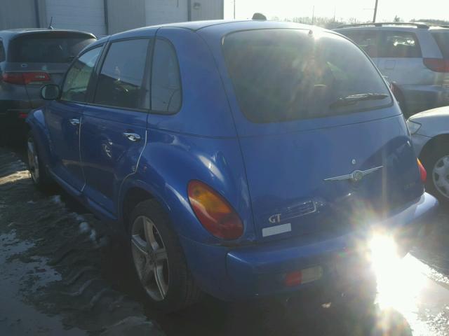 3C8FY78G33T559173 - 2003 CHRYSLER PT CRUISER BLUE photo 3