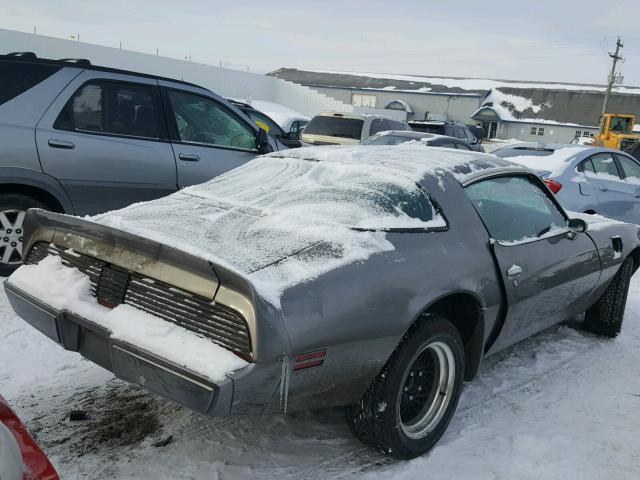 2W87WAL121886 - 1980 PONTIAC TRANSAM GRAY photo 4