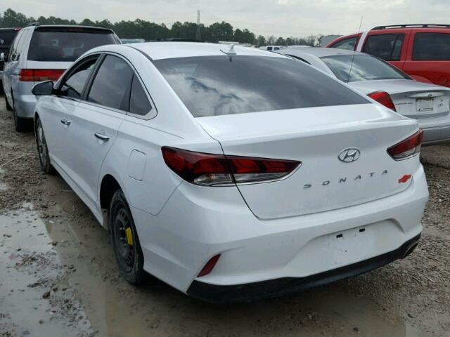 5NPE34AF1JH611554 - 2018 HYUNDAI SONATA SPO WHITE photo 3