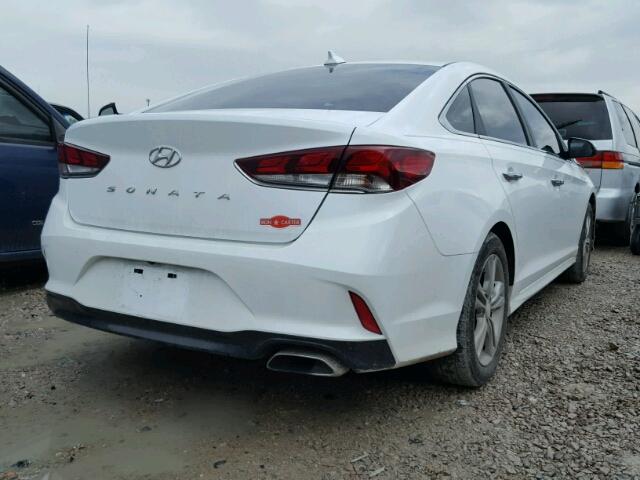 5NPE34AF1JH611554 - 2018 HYUNDAI SONATA SPO WHITE photo 4