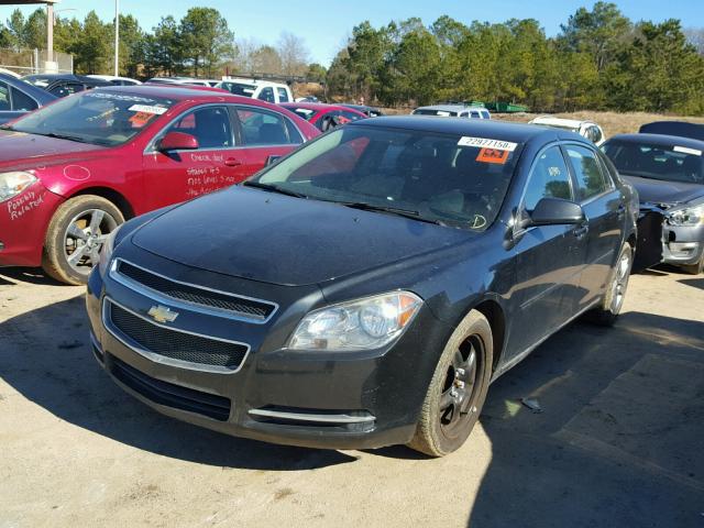 1G1ZC5E00AF201098 - 2010 CHEVROLET MALIBU 1LT BLACK photo 2