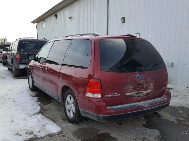 2FMZA57625BA62674 - 2005 FORD FREESTAR S RED photo 3