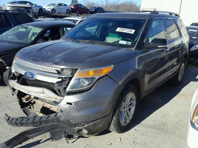 1FMHK8D86CGA14746 - 2012 FORD EXPLORER X GRAY photo 2