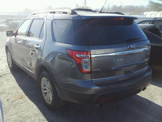 1FMHK8D86CGA14746 - 2012 FORD EXPLORER X GRAY photo 3