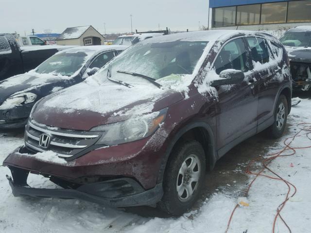 5J6RM4H33EL026710 - 2014 HONDA CR-V LX MAROON photo 2