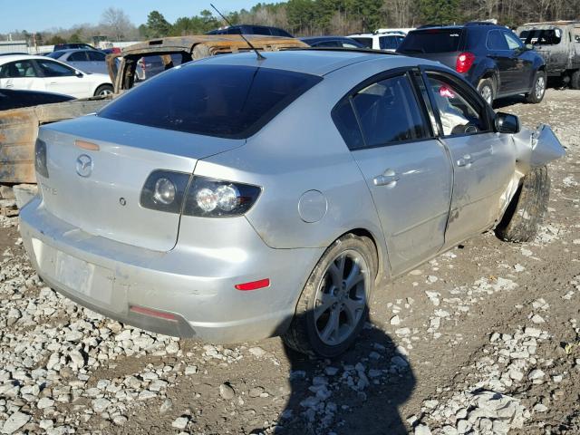 JM1BK323681849969 - 2008 MAZDA 3 S SILVER photo 4