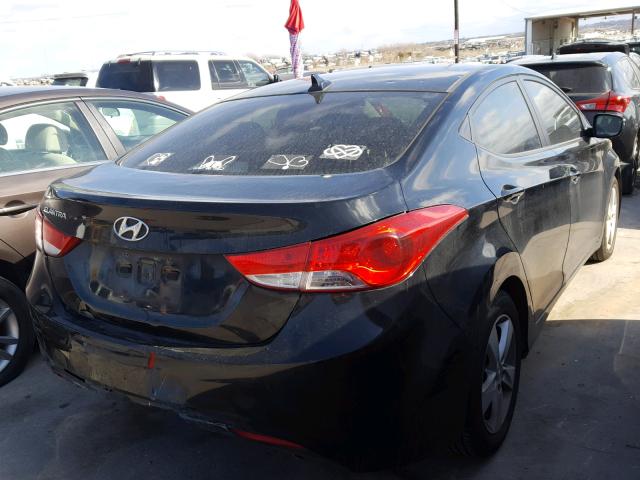 KMHDH4AE4BU172888 - 2011 HYUNDAI ELANTRA GL BLACK photo 4