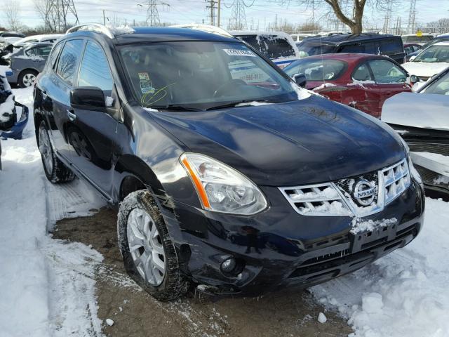 JN8AS5MV6BW674174 - 2011 NISSAN ROGUE S BLACK photo 1