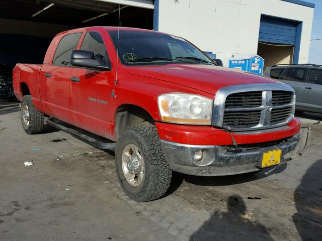 3D7KS29C86G227572 - 2006 DODGE RAM 2500 RED photo 1