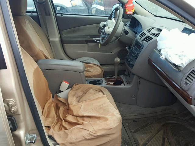 1G1ZT62895F146575 - 2005 CHEVROLET MALIBU MAX TAN photo 5