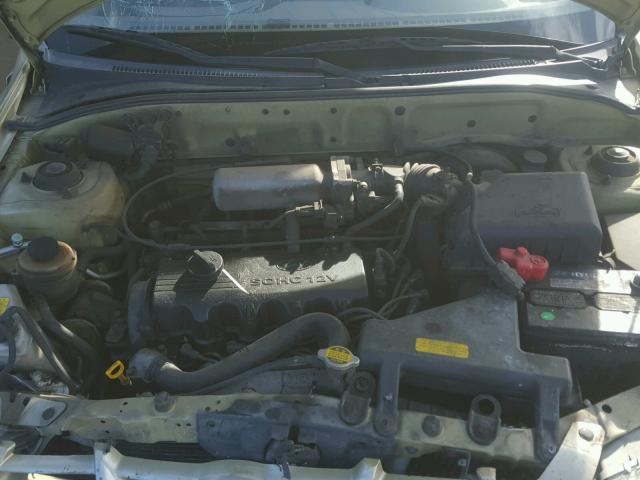 KMHCF35G92U211868 - 2002 HYUNDAI ACCENT L TAN photo 7