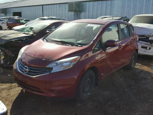 3N1CE2CP1EL388131 - 2014 NISSAN VERSA NOTE RED photo 2