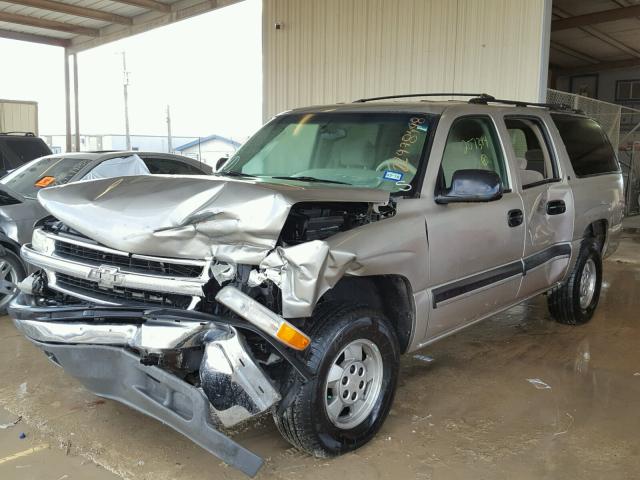 3GNEC16T11G207344 - 2001 CHEVROLET SUBURBAN C TAN photo 2