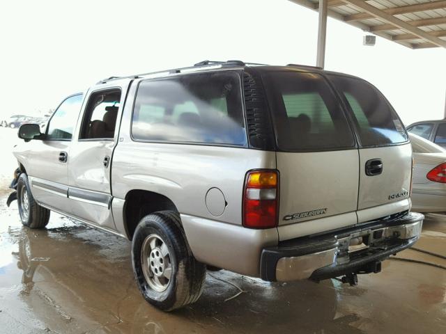 3GNEC16T11G207344 - 2001 CHEVROLET SUBURBAN C TAN photo 3