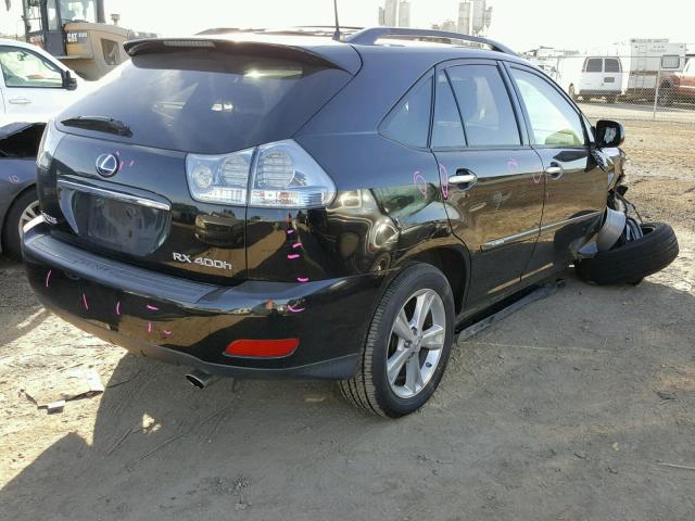 JTJHW31U182857977 - 2008 LEXUS RX 400H BLACK photo 4