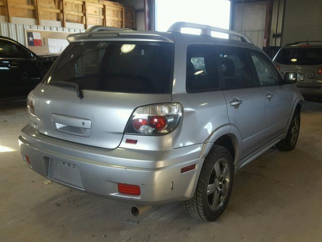 JA4LX41FX6U014308 - 2006 MITSUBISHI OUTLANDER SILVER photo 4