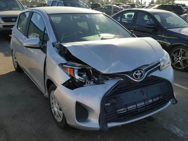 VNKKTUD31FA031098 - 2015 TOYOTA YARIS SILVER photo 1