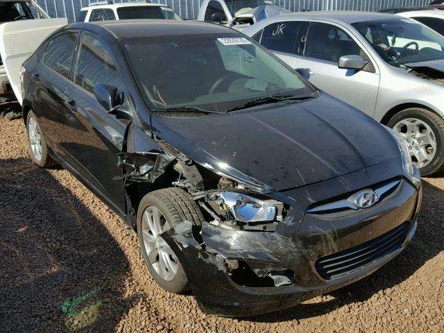 KMHCU4AE7CU076911 - 2012 HYUNDAI ACCENT GLS BLACK photo 1