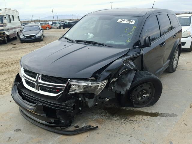 3C4PDCAB3FT719551 - 2015 DODGE JOURNEY SE BLACK photo 2