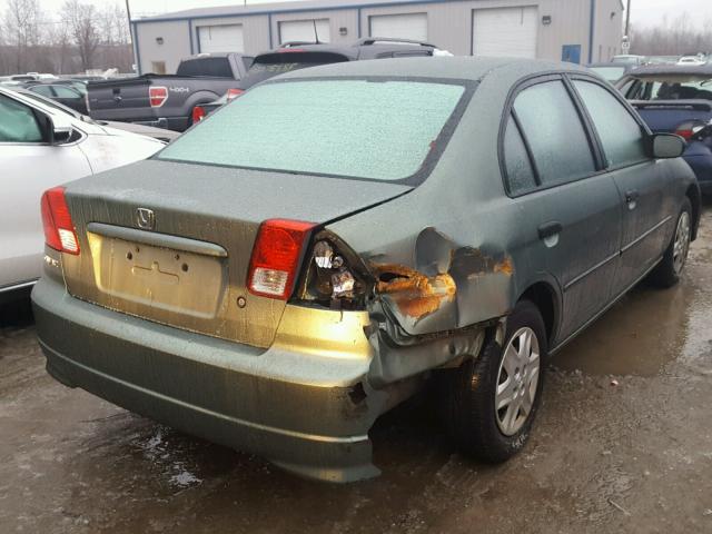 2HGES16324H537186 - 2004 HONDA CIVIC DX V GREEN photo 4