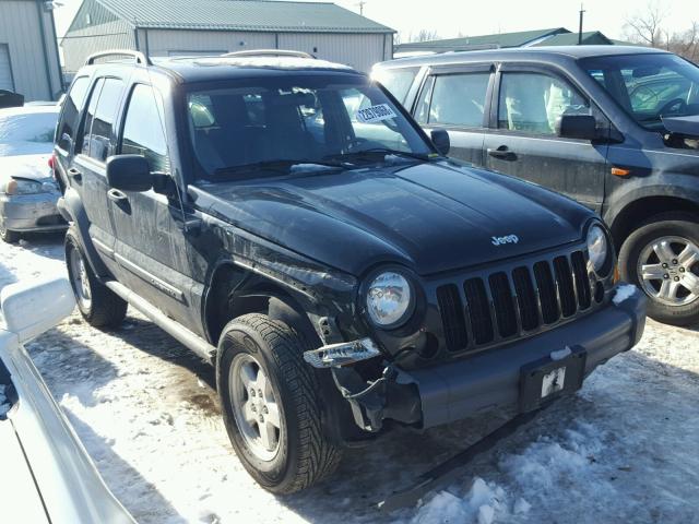 1J4GL48K85W700902 - 2005 JEEP LIBERTY SP MAROON photo 1