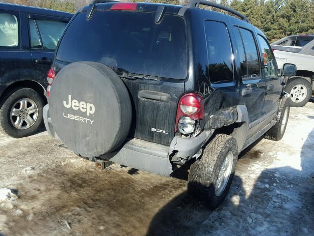 1J4GL48K85W700902 - 2005 JEEP LIBERTY SP MAROON photo 4