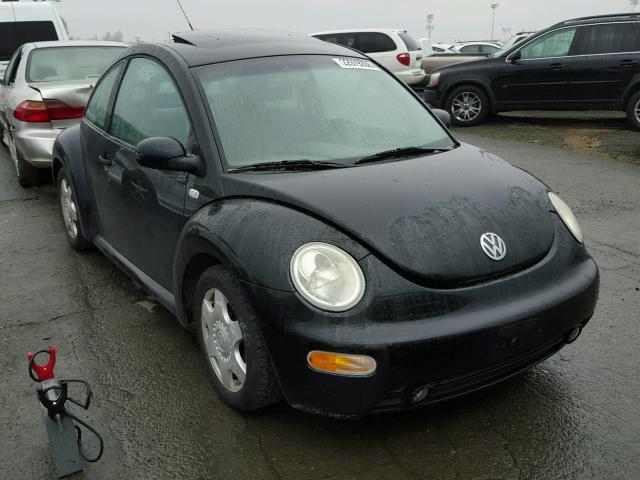 3VWCT21C71M403039 - 2001 VOLKSWAGEN NEW BEETLE BLACK photo 1