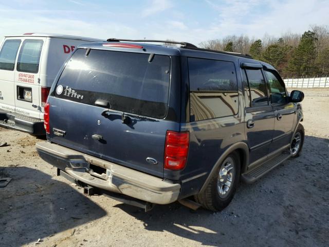 1FMRU17L31LA74056 - 2001 FORD EXPEDITION BLUE photo 4