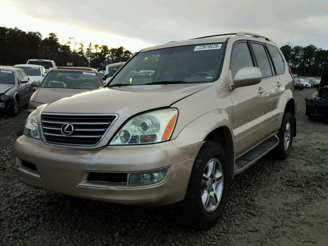 JTJBT20X860102502 - 2006 LEXUS GX 470 GOLD photo 2