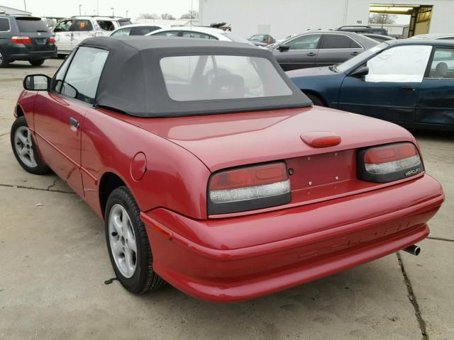 6MPLT01ZXR8602171 - 1994 MERCURY CAPRI MAROON photo 3