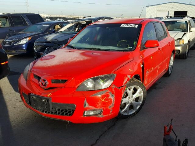 JM1BK143X71686677 - 2007 MAZDA 3 HATCHBAC RED photo 2