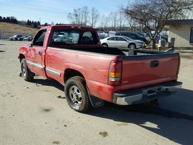 1GCEK14V82Z175168 - 2002 CHEVROLET SILVERADO RED photo 3