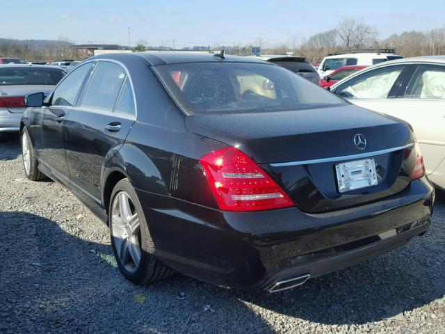 WDDNG9EB3DA511997 - 2013 MERCEDES-BENZ S 550 4MAT BLACK photo 3