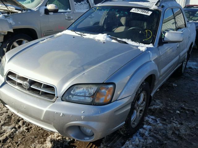 4S4BT61CX37103378 - 2003 SUBARU BAJA SILVER photo 2