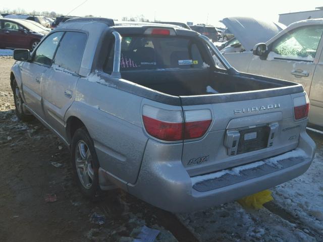 4S4BT61CX37103378 - 2003 SUBARU BAJA SILVER photo 3