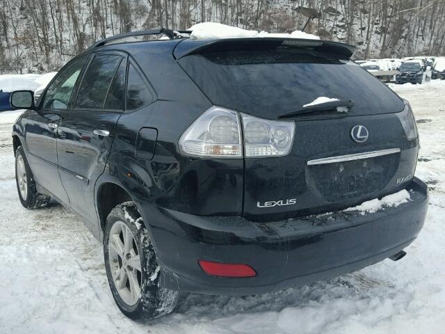 JTJHW31U982041972 - 2008 LEXUS RX 400H BLACK photo 3