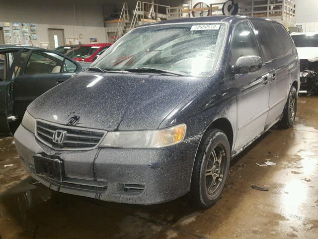 5FNRL185X3B153172 - 2003 HONDA ODYSSEY LX BLUE photo 2