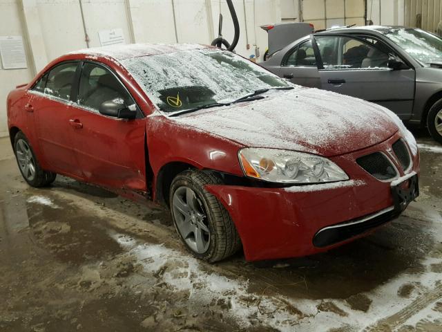 1G2ZG58B274219233 - 2007 PONTIAC G6 BASE RED photo 1