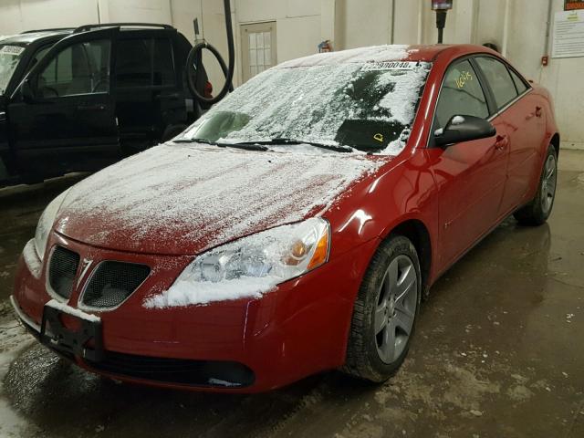 1G2ZG58B274219233 - 2007 PONTIAC G6 BASE RED photo 2