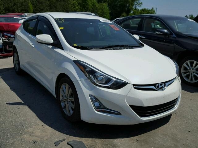 5NPDH4AE5EH471731 - 2014 HYUNDAI ELANTRA WHITE photo 1