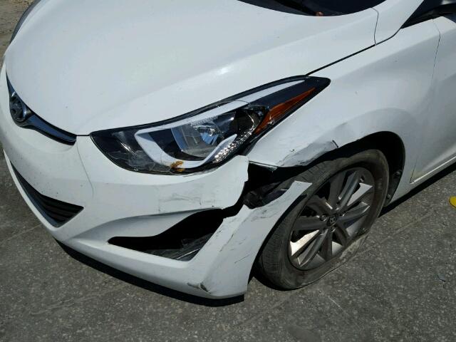 5NPDH4AE5EH471731 - 2014 HYUNDAI ELANTRA WHITE photo 10