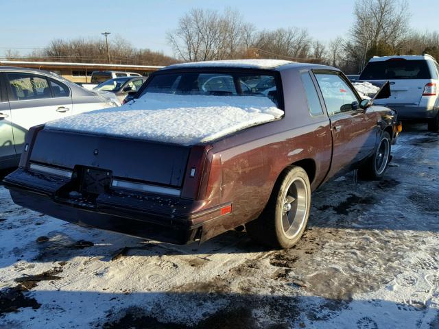 1G3GR1193HP320861 - 1987 OLDSMOBILE CUTLASS SU BURGUNDY photo 4