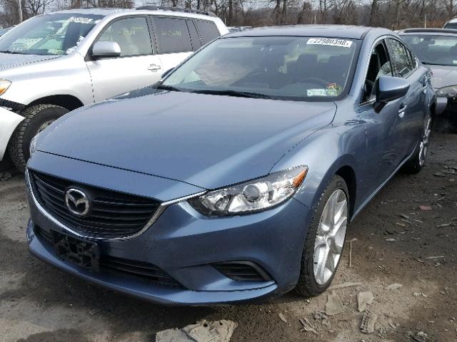 JM1GJ1V52G1462005 - 2016 MAZDA 6 TOURING BLUE photo 2