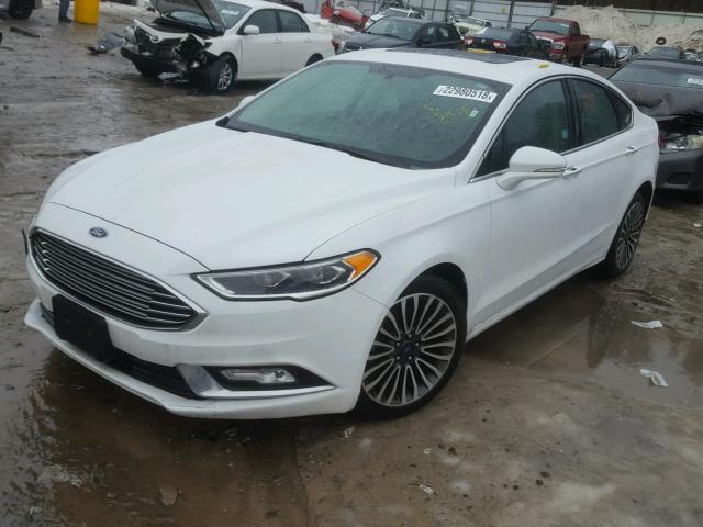 3FA6P0H91HR130590 - 2017 FORD FUSION SE WHITE photo 2