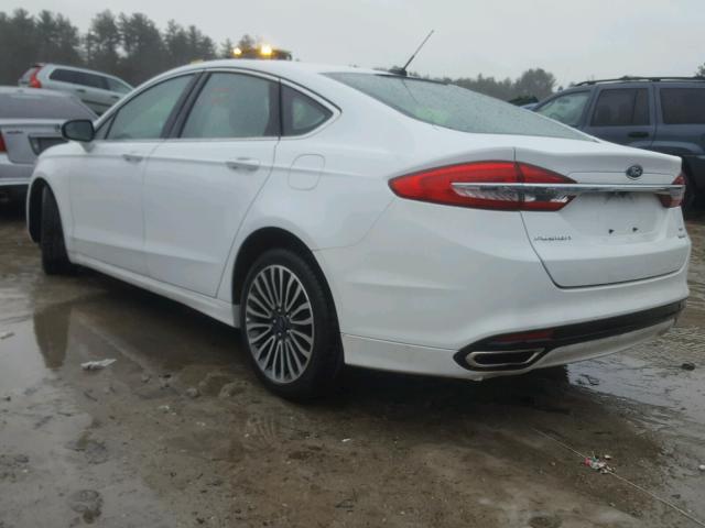 3FA6P0H91HR130590 - 2017 FORD FUSION SE WHITE photo 3