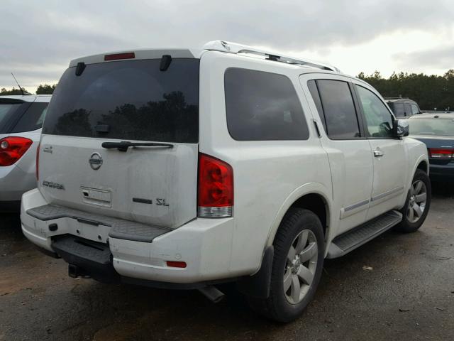 5N1BA0ND7BN609847 - 2011 NISSAN ARMADA SV WHITE photo 4